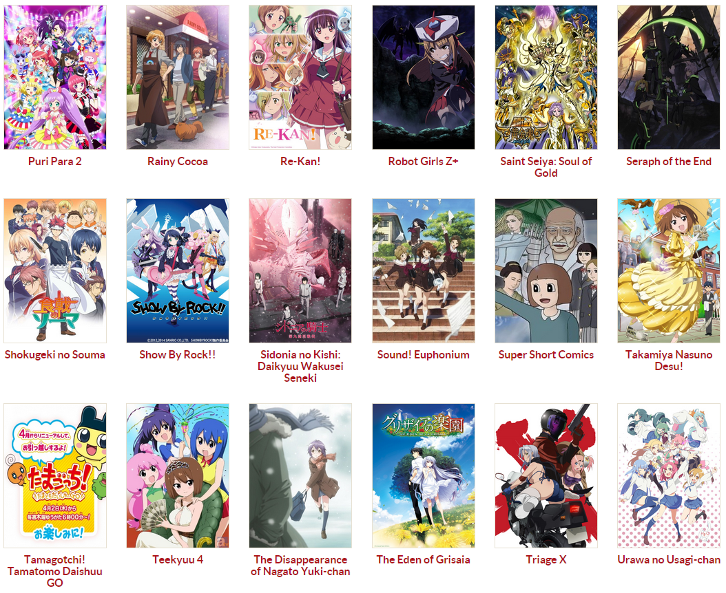 Spring Anime Catalogue 2015 – METANORN